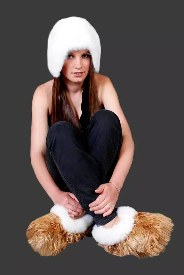 Nice Home Baby Alpaca Skin Slipper