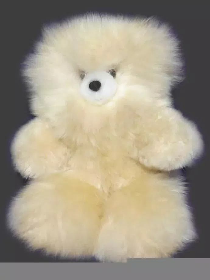 Adorable Osito Peluche Piel de Alpaca Bebe