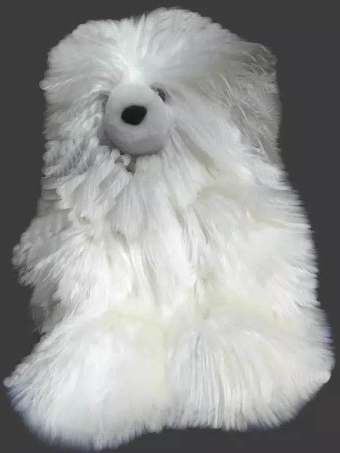 Adorable Osito Peluche Piel de Alpaca Bebe
