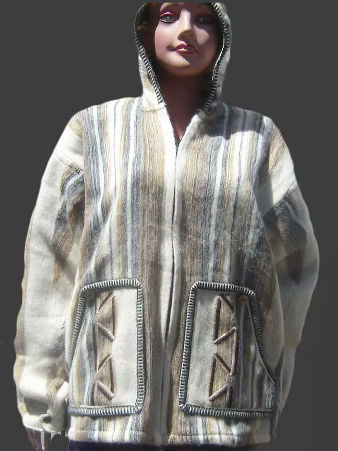 Alpaca Wool Hoddie Jacket