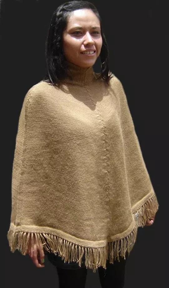 Alpaca Wool Blend Poncho