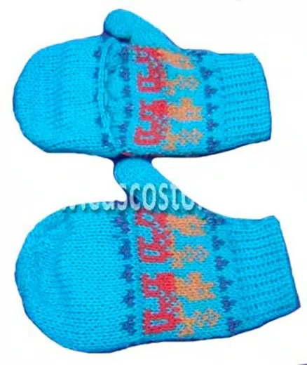 Suaves y calientes Guantes Niños de Alpaca Bebe d10