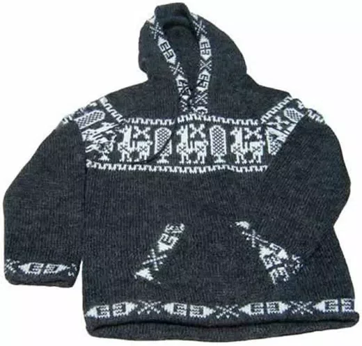 Confortable Chompa con capucha Alpaca Niños d12