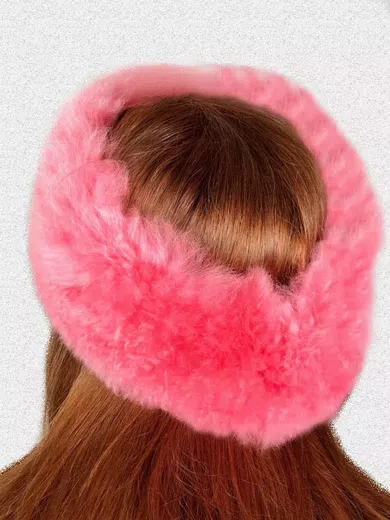 Luxury Softness Alpaca Fur Headband d12