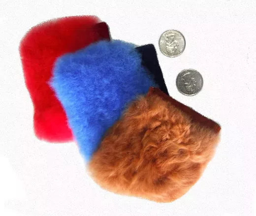 Luxury Soft Alpaca Fur Coin Purses d18
