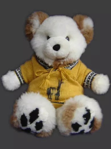 Our Baby Alpaca Fur Polar Teddy Bears are handmade by skilled artisans d10