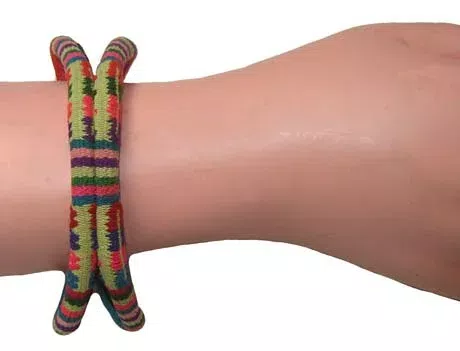 these Andean Embroidered Bracelets are prefer by young people d09