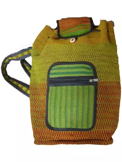 Multicolor Handmade Andean Wool Backpacks ready for your gift d16