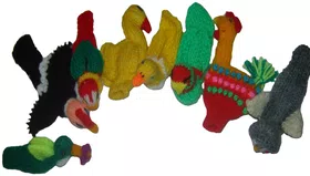 Handmade Andean Wool Finger Puppets