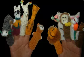 Handmade Andean Wool Finger Puppets