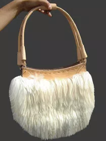Nice Baby Alpaca Fur Handbag