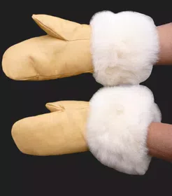 Luxury Baby Alpaca Fur Mitt are soft and warm