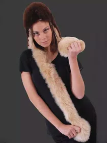 Chalina de Piel Alpaca Bebe