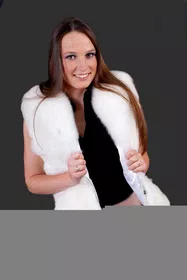 Lujosos Chalecos de Piel de Alpaca Bebe