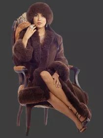 Chaleco de Fibra con Acabados Piel Alpaca Bebe