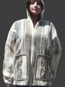 Alpaca Wool Hoddie Jacket