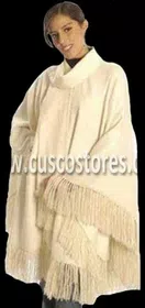 Rustic Alpaca Wool Poncho