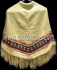 Multicolor Baby Alpaca Wool Poncho