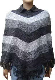 Rustic Alpaca Wool Poncho