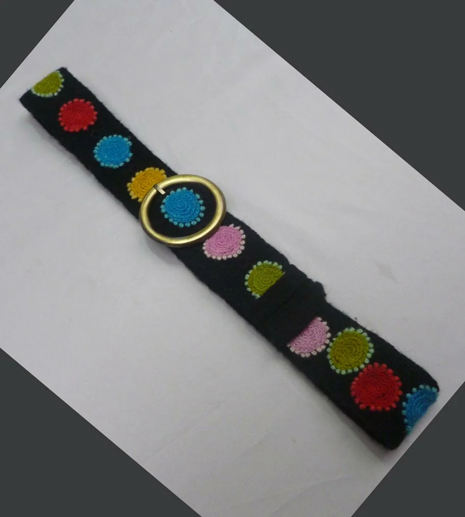 Fashion Andean Wool Embroidered Belts are handmade by skilled artisans