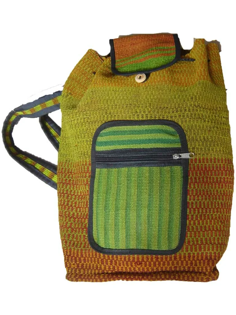 Multicolor Handmade Andean Wool Backpacks ready for your gift